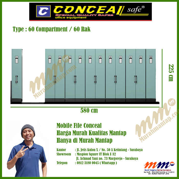 Mobile File Conceal 60 Compartment pict 3
