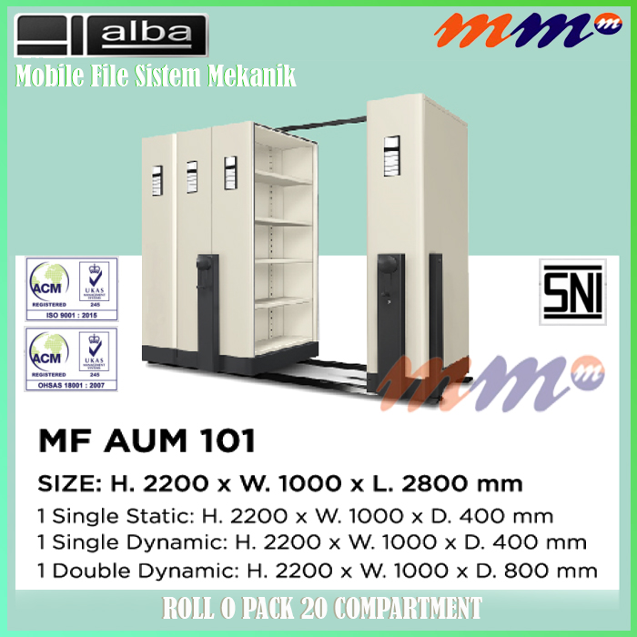 Mobile File Alba Mekanik 20 Compartment