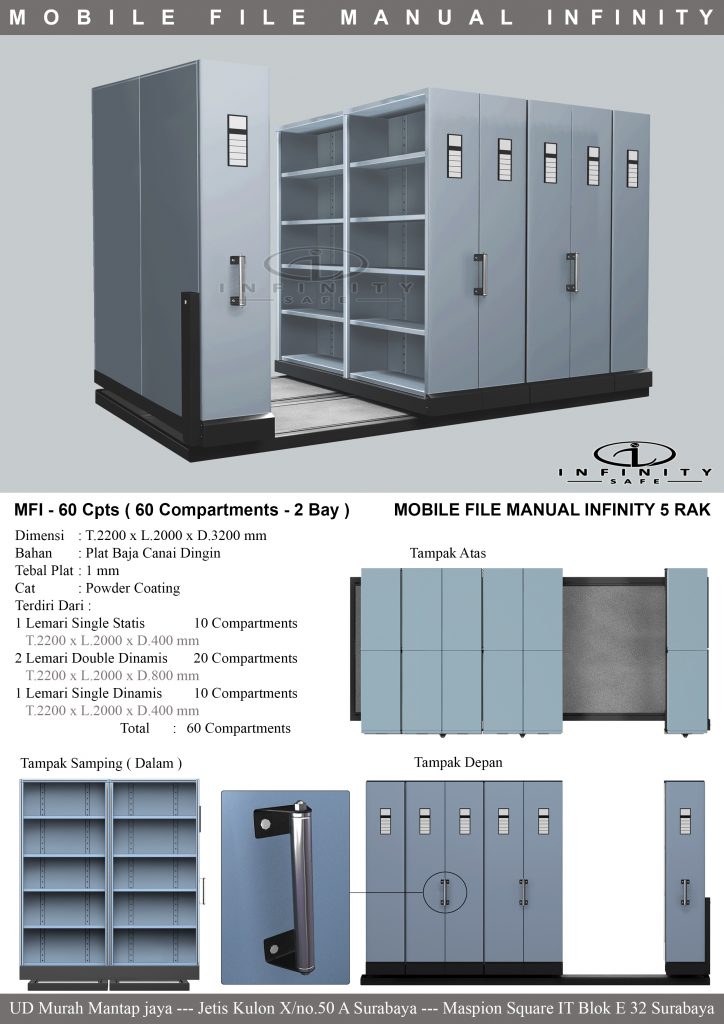 Mobile File Infinity 2 Bay 60 Compartment