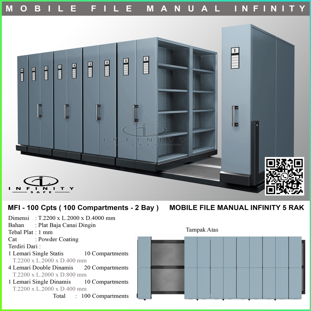 Mobile File Infinity 2 Bay 100 Compartment 2024