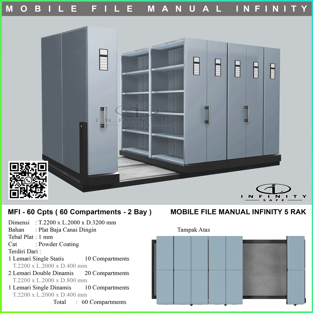 Mobile File Infinity 2 Bay 60 Compartment 2024